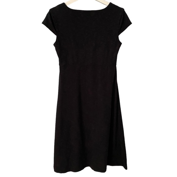 Toad&Co Rosemarie Charcoal Heather Grey Pull-on Casual Cap Sleeves Dress S - Picture 6 of 11